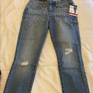 Skinny jeans with accents